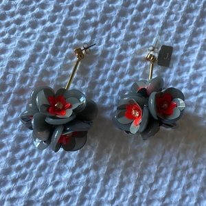 J.Crew Flower Ball Earrings- New with Tags!
